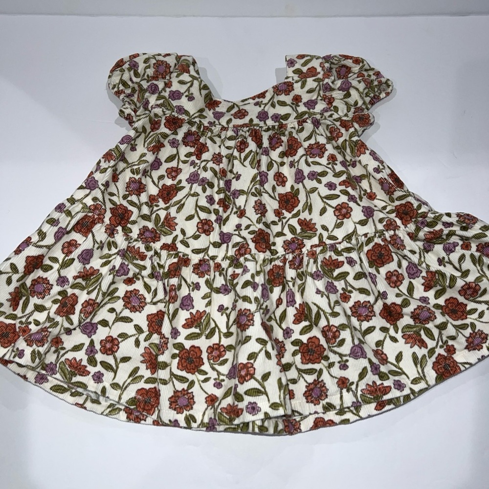 Carter's Size 3m Cotton  Infant Girl Corduroy Wildflower Floral Snap Closure